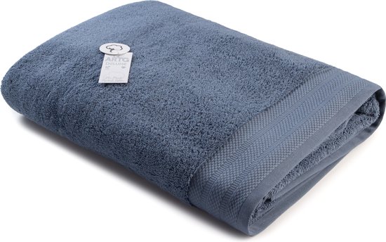 ARTG® Towelzz - DeLuxe - Strandhanddoek - 100 x 180 cm - 700 grams - Spijkerstof Blauw - Jeans Blue