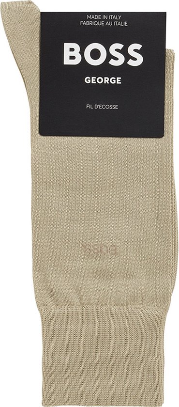 BOSS George uni (1-pack) - herensokken katoen - beige - Maat: