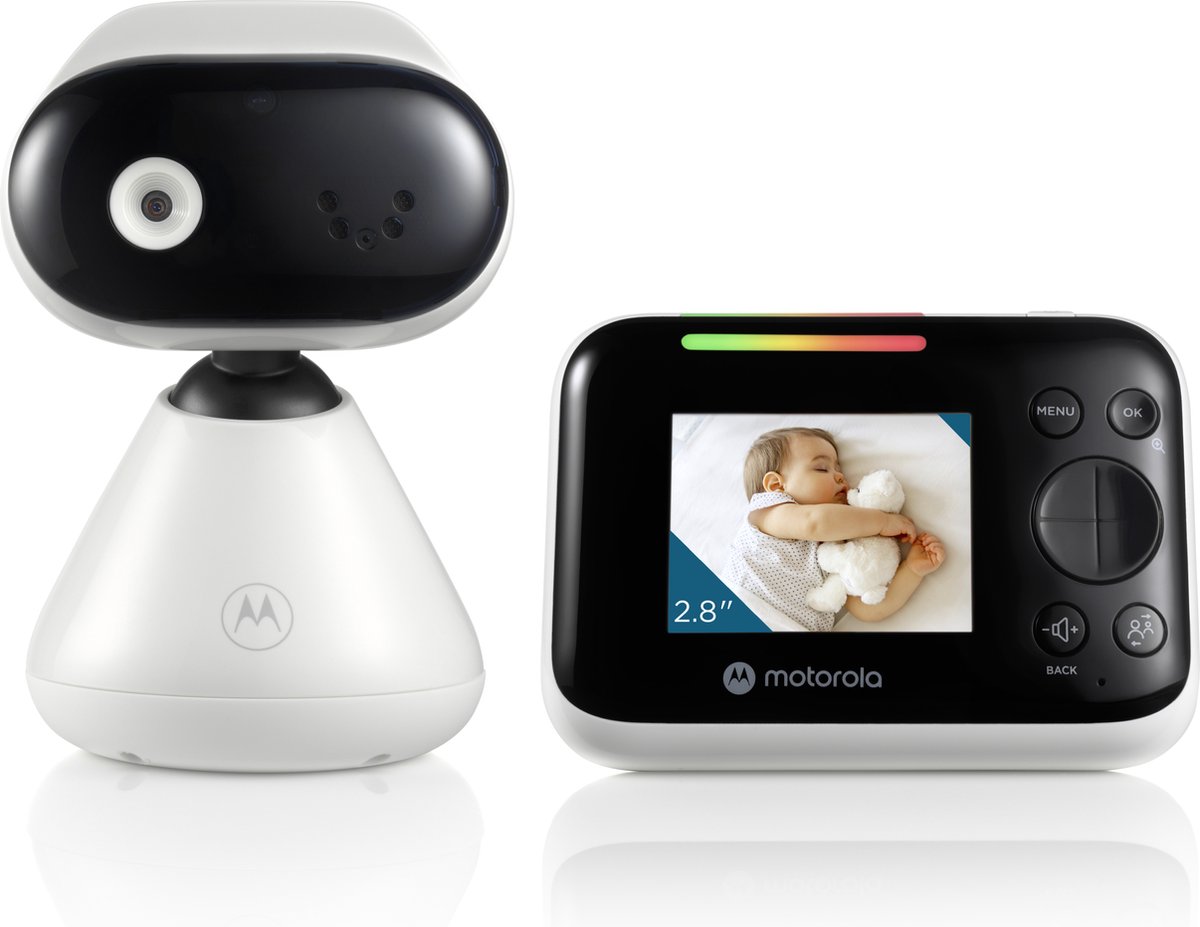Motorola Nursery PIP1200 - Baby Monitor met Camera - Tweewegcommunicatie - Infrarood Nachtvisie - 300 M bereik - Wit