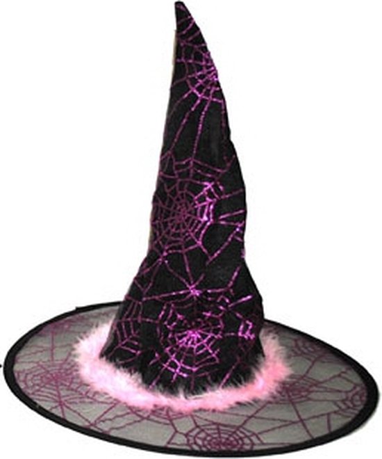 Halloween - Heksenhoed voor kinderen roze - Carnaval verkleed hoeden |  bol.com