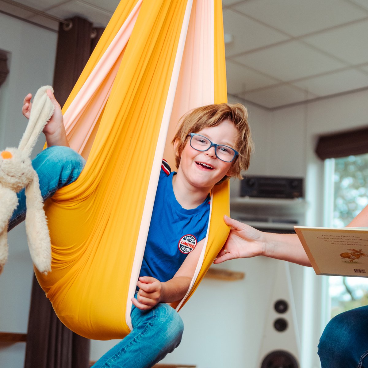 HappyBag Sensorische Hangschommel Voor Kinderen - Indoor en Outdoor -  Schommel &... | bol