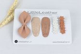 LittleLeather, Mix - Natural Colours l Knip | Clipjes | Haaraccessoires | Klikklak speldjes | Haarspeldjes meisje | Haarclip | Meisje | Cadeau | Mix | Haarstrik |