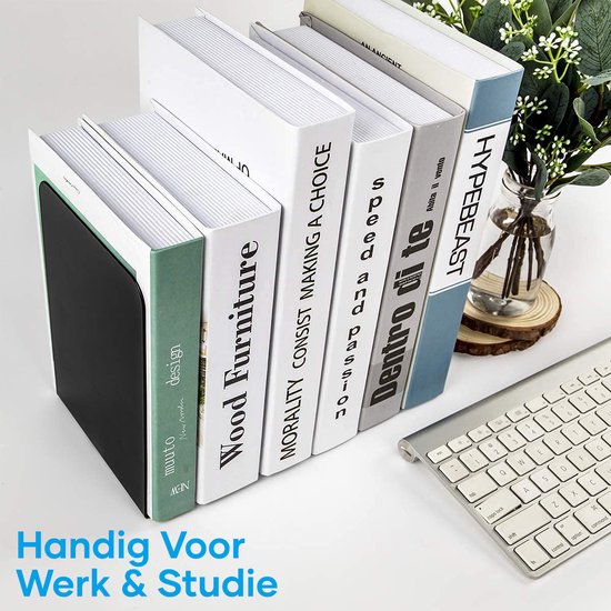 Officemate Bookends, Heavy Weighted 10-inch Steel, Black (93182) : Buy Online at Best Price in KSA - Souq is now