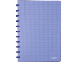 Atoma Trendy schrift, ft A4, 144 bladzijden, commercieel geruit, transparant blauw