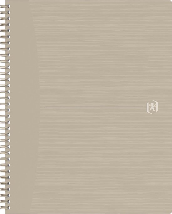 Bloc spirale OXFORD Origine A4+ ligné 70 feuilles 90g couverture carton souple sable