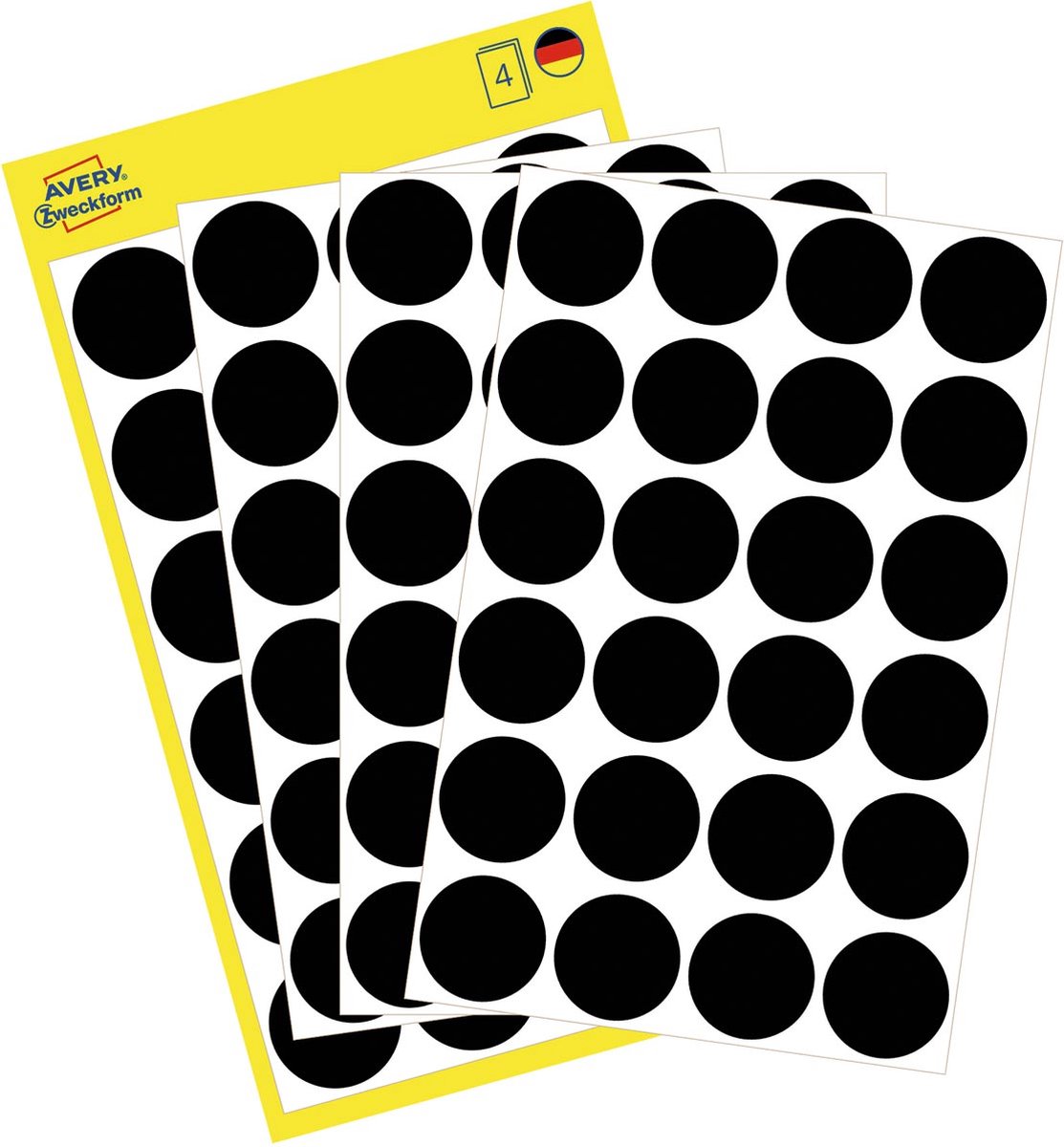 YIKIADA Witte ronde 50 mm puntstickers, zelfklevende markeringspunten, waterdichte plakstippen, stickers, kleine kleurcodering, etiketten, 80 stuks
