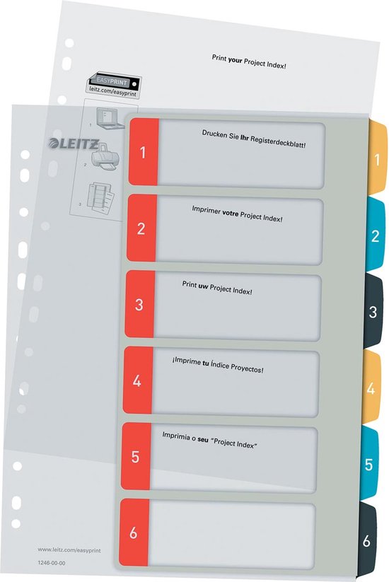Leitz Präsentationshülle 47443000 oben/seitlich offen 10 St./Pack