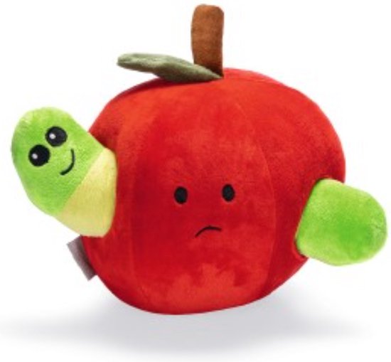 Beeztees Hide and Seek Appel - Hondenspeelgoed - Pluche - 22x26x17,5 cm