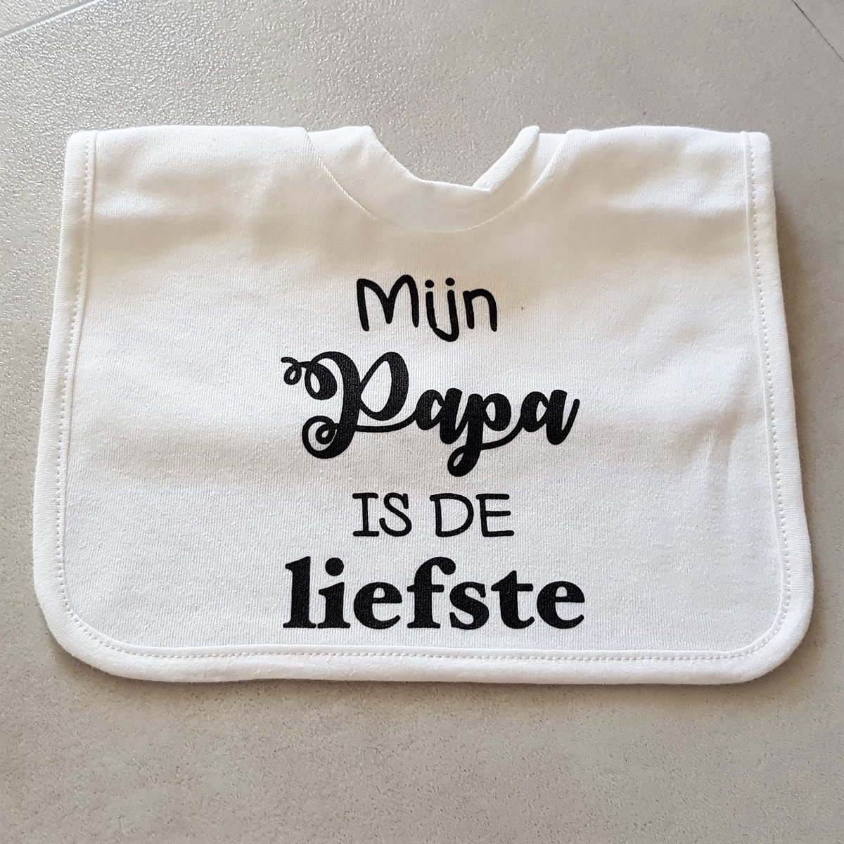 Goedkoopste Baby slabbetje cadeau tekst zwangerschap aankondiging papa geboorte Kraamcadeau eerste vaderdag bekendmaking voor de liefste allerliefste aanstaande vader moeder ouders