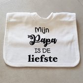 Baby slabbetje cadeau tekst zwangerschap aankondiging papa geboorte Kraamcadeau eerste vaderdag bekendmaking voor de liefste allerliefste aanstaande vader moeder ouders