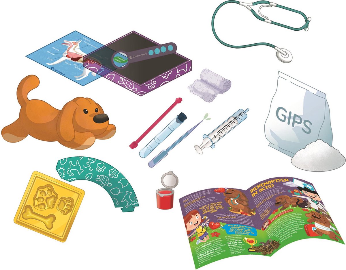 Clementoni Wetenschap & Spel - Dierenartsen in Spe - Educatief Speelgoed - Experimenteerdoos - Vanaf 5 jaar — afbeelding 10