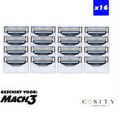 Universele scheermes - Geschikt voor Gillette Mach 3 - 3 blade - 16 stuks