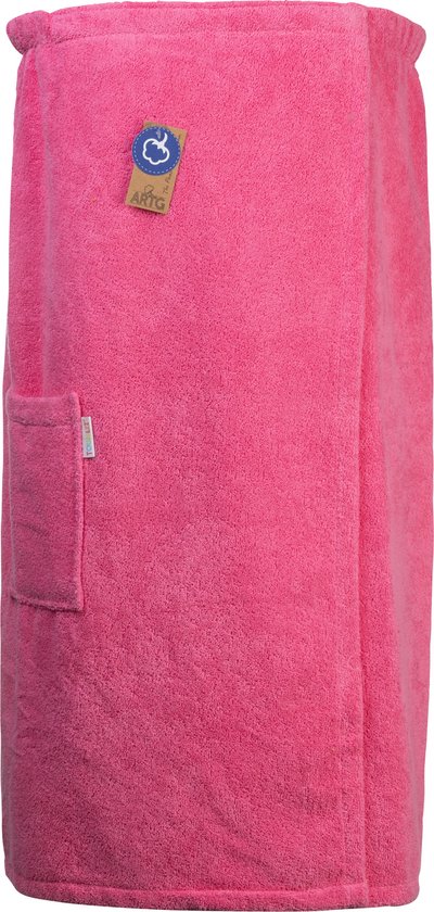 ARTG® Towelzz - Sauna Kilt - Dames - met Klittenband - Rose - Pink - (Borstomvang tot 150 cm)