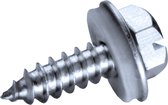 GOEBEL® - 250 x Zeskant plaatschroeven (Ø x L) 4,8 x 25 mm Staal Verzinkt met EPDM Ring DIN7976 / ISO1479 - Schroeven - 2010348250