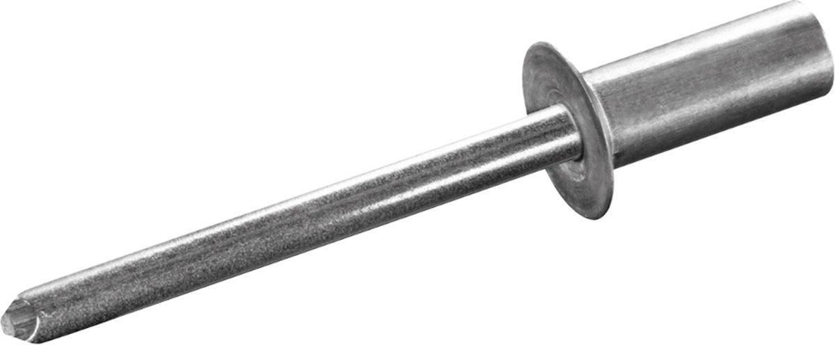 GOEBEL® - 250 x Gesloten blindklinknagels (Ø x L) 4,8 x 9,5 mm - Alu Aluminium / RVS A2 - Verzonken kop - CUP - 2121148950 - Popnagel