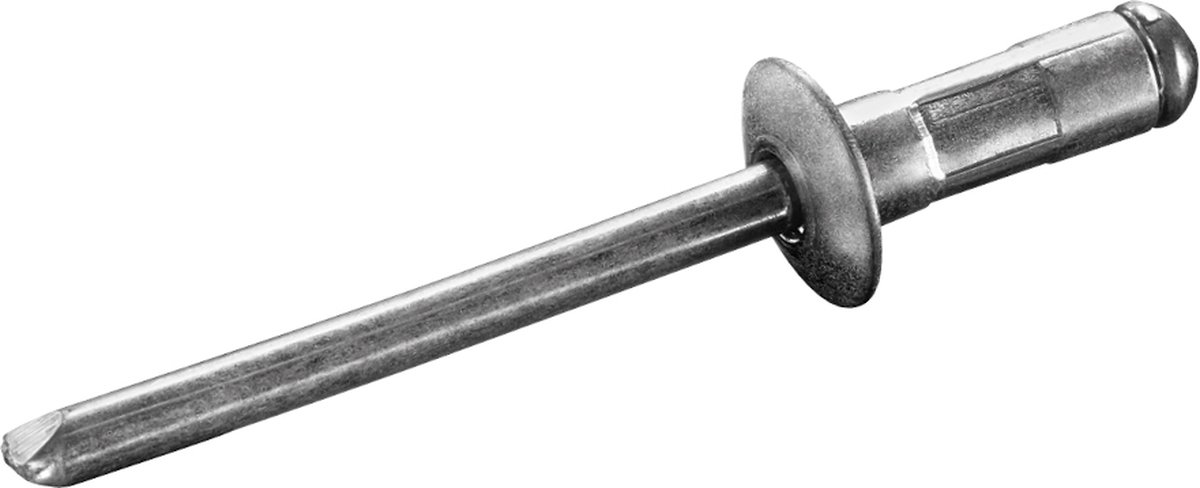 GOEBEL® - 1000 x Multi-Grip blindklinknagels (Ø x L) 3,2 x 14 mm - Alu Aluminium AlMG 2,5 / Staal verzinkt - Vlakke kop - MULTI - 7770132140 - Popnagel