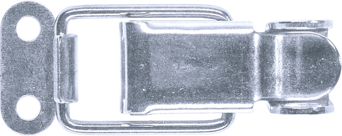 GOEBEL® - 100 x Sluting met vergrendel mogelijkheid Staal verzinkt 42 + PC incl. Tegenhaak – Blindklinknagelgat 4,2 mm - 5543011042- Kistsluiting – Spansluiting - Premium kwaliteit - Inclusief Tegenstuk