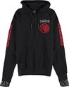 Game Of Thrones Hooded Cardigan -XL- House Targaryen - House Of The Dragon Zwart