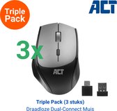 Tripple Pack: 3x AC5150 Multi-Device Muis Draadloos | Silent Click | DPI Switch 2400 DPI