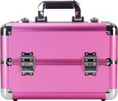 Aluminium koffer fuchsia roze
