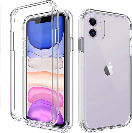 Coque Siliconen transparente iPhone 11 protégée à 360 degrés Ntech - coque iPhone 11 - coque iPhone 11 - coque arrière iPhone 11 - coque arrière iPhone 11