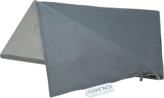 Calmzy Superior Chill - Housse de couette - Housse de couverture Calmzy - 150 x 200 cm - Aéré - Respirant - Gris foncé / gris