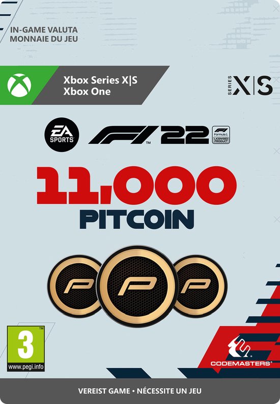 F1 2022: 11000 Pitcoins - Xbox Series X + S & Xbox One - In-game tegoed