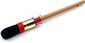 TQ4U Patent Point Brush Alkyd - Taille 14 - Rond - Poils chinois - Douille en Messing - Manche ciré - Pour tous types de peinture