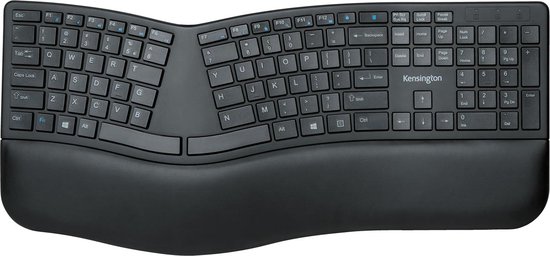 Delux GM901D Draadloos Ergonomisch Gesplitst toetsenbord - Bluetooth 4.0 2.4ghz - kunstlederen