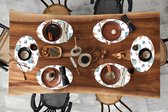 Napperons ovales - Dessous de verre - Sets de table ovales - Motifs - Cuisine - Nourriture - Poisson - Pan - 6 pièces