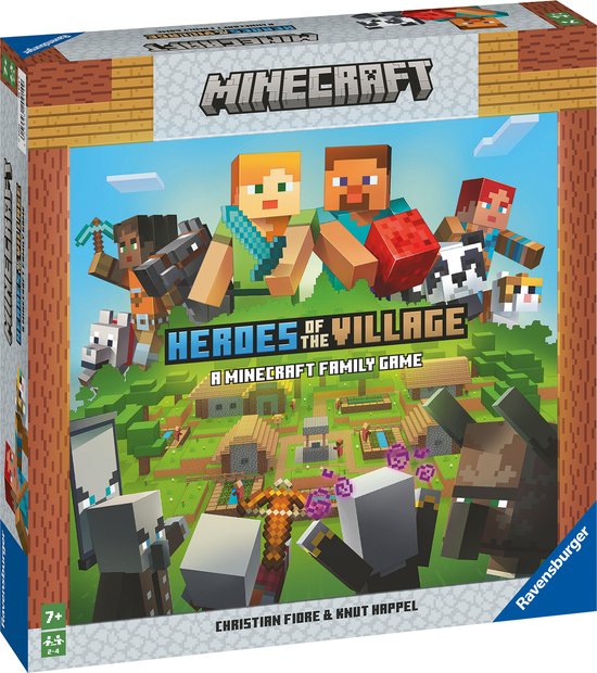 Boek: Ravensburger Minecraft Junior: Heroes of the village - Bordspel, geschreven door Ravensburger