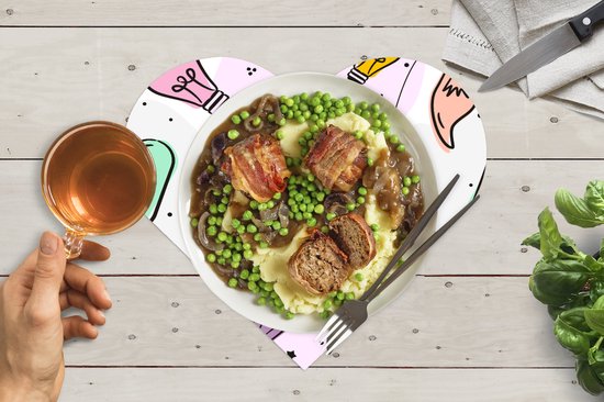 Dessous de verre - Napperons - Napperons coeur - Pastel - Arc-en-ciel - Lampe - Motifs - 10 pièces