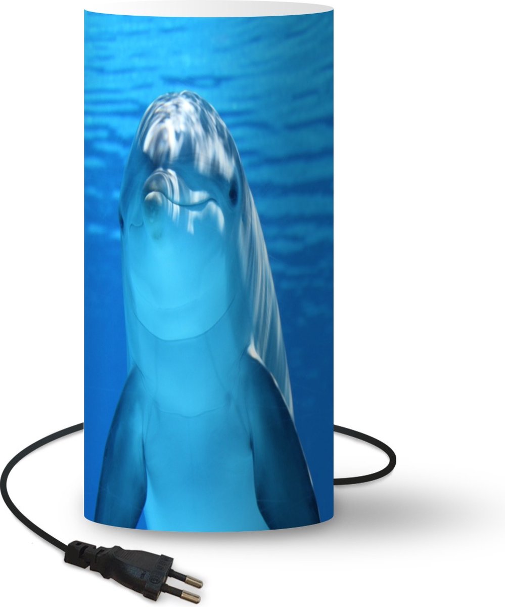 Lamptiger Tafellamp - Dolfijn - Ø 25 Cm - E14 - Multicolor