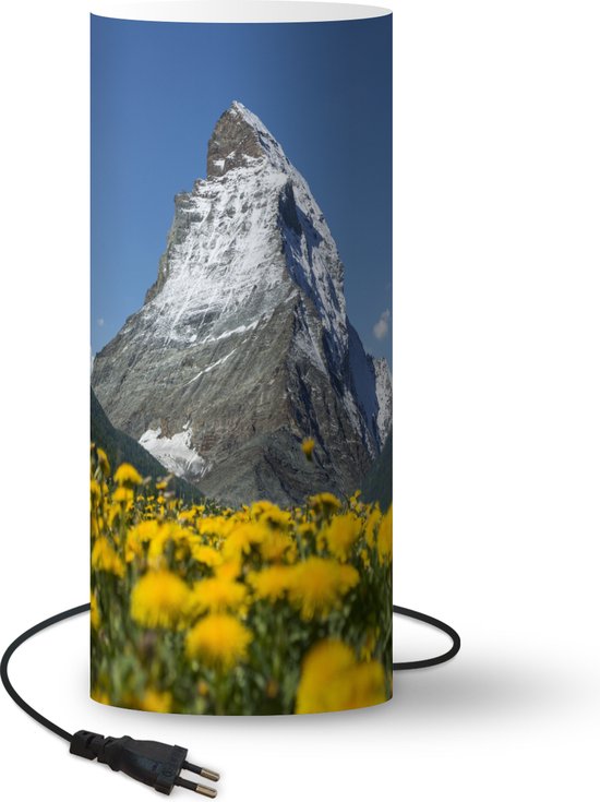Lampe - Veilleuse - Lampe de table chambre - Le Cervin en Suisse au-dessus  d'une... | bol.com