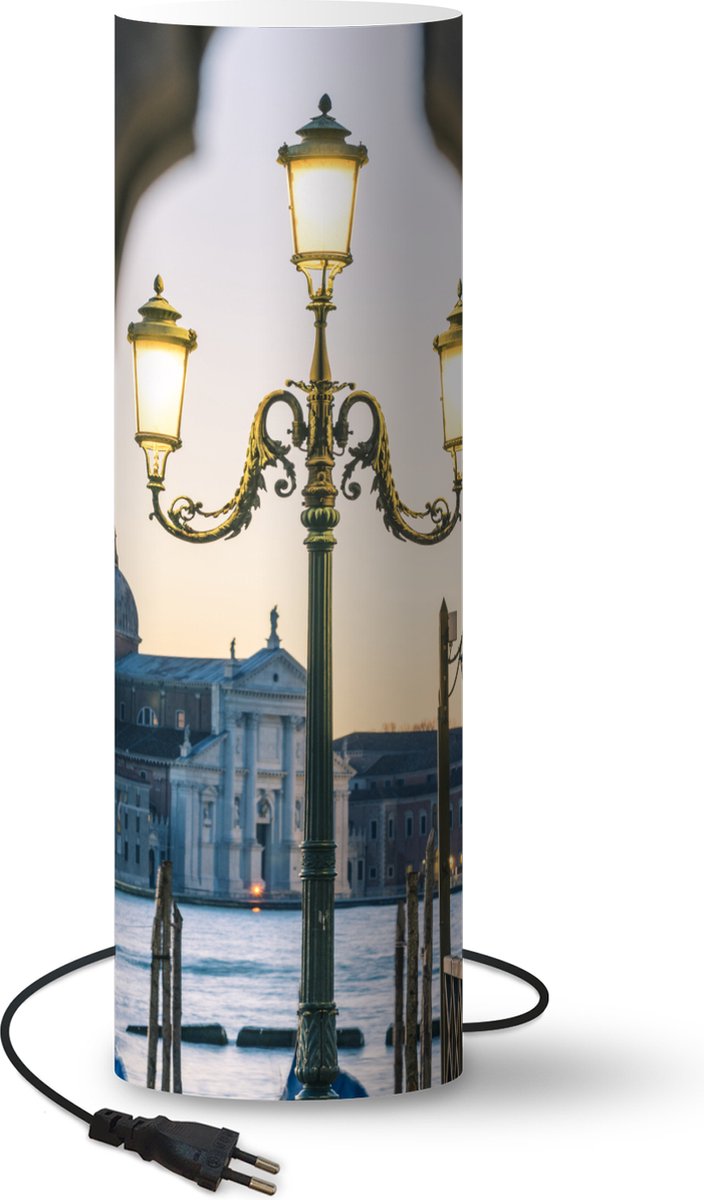Lamp - Nachtlampje - Tafellamp slaapkamer - Poort - Lantaarnpaal - Venetië - 50 cm hoog - Ø15.9 cm - Inclusief LED lamp