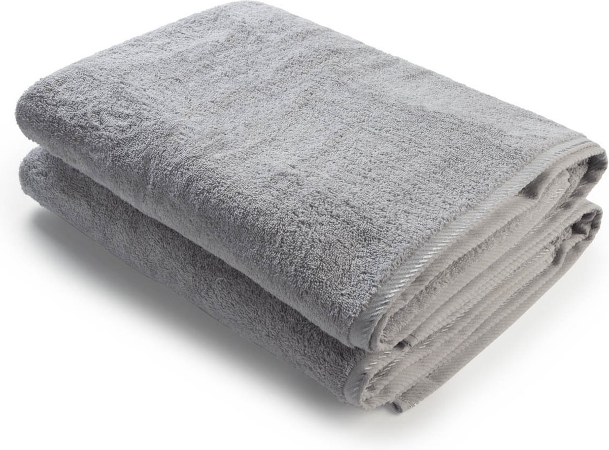 ARTG® Towelzz - AR036 - Douche - Badhanddoek - 100% katoen - 70 x 140 cm - Light Grey - Set 2 stuks