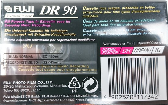 Fuji DR 90 Cassettebandje