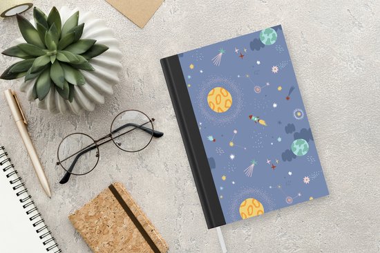 Carnet - Cahier d'écriture - Patron - Garçons - Enfants - Espace - Carnet - Format A5 - Bloc-notes