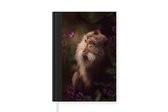 Carnet - Carnet d'écriture - Singe - Papillon - Jungle - Carnet - Format A5 - Bloc-notes