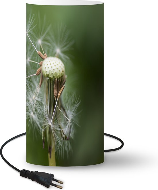 Lamp – Nachtlampje – Tafellamp slaapkamer – Paardenbloem die zijn zaden verliest – 33 cm hoog – Ø15.9 cm – Inclusief LED lamp