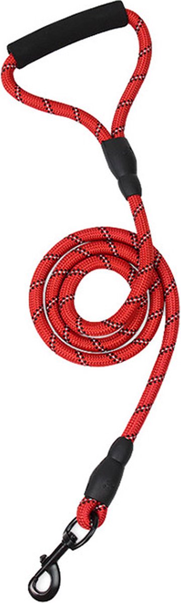 Hondenriem - Hond - Hondenlijn - Reflecterend - 150 cm - Rood