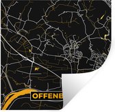 Stickers muraux - Or - Allemagne - Carte - Or - Plan de la ville - Carte - Offenberg - 30x30 cm - Feuille adhésive