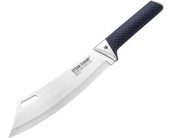 Steak Champ BBQ Pro Koksmes - Steak Champ BBQ Pro Chef’s Knife - 22 cm Hybride Koks- en Hakmes - Soft Grip Handvat - Voor BBQ en Keuken - Duits X50CrMoV15 Staal