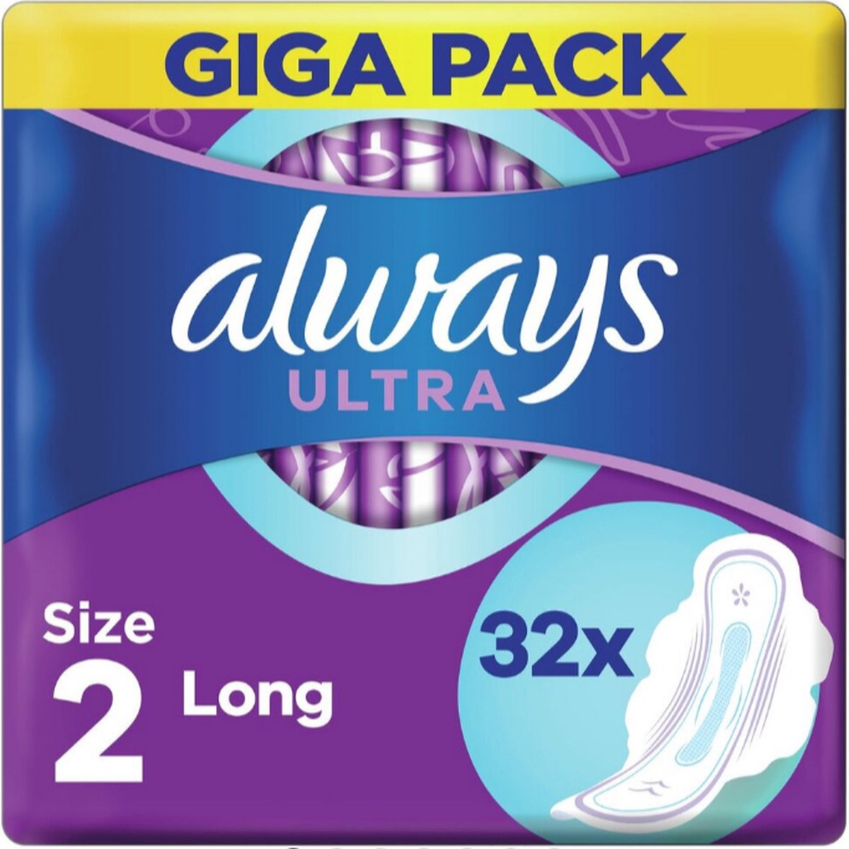 Always Ultra long Maandverband Met Vleugels 32 stuks