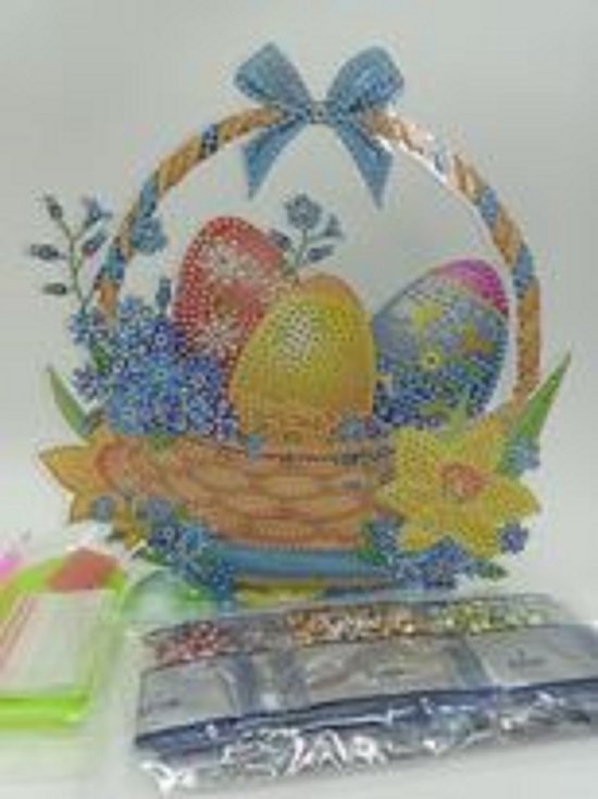diamond painting tafel decoratie voor Pasen