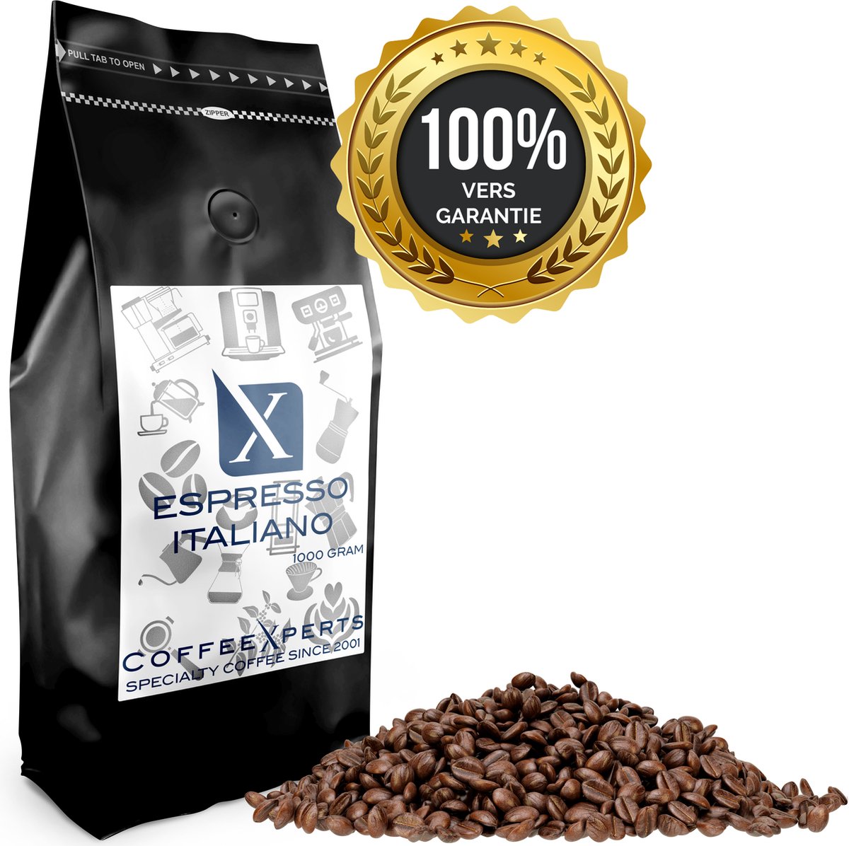 CoffeeXperts® koffiebonen Espresso Italiano - 1000 gram - Cappuccino - Barista