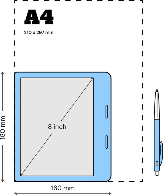 Kobo Sage - E-Reader - 8 inch - 32 GB - Luisterboeken - Zwart