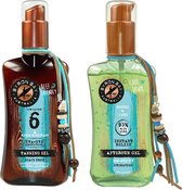 Byron Bay Coconut Oilspray SPF6- 200ml & Aloe Vera Aftersun- 200ml * VOORDEELPACK*