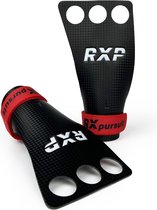 RXpursuit - CrossFit Grips Red Strap - Leertjes - Carbon Fiber - Gymnastics - Maat M