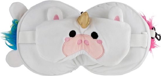 Puckator - Resteazzz - Nekkussen met Slaapmasker - Unicorn - Eenhoorn - rond nekkussen - Neksteun voor Reis Vliegtuig/Auto/Bus van Puckator — afbeelding 4